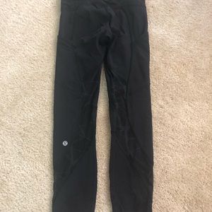 Lululemon speed it up right with floral mesh.